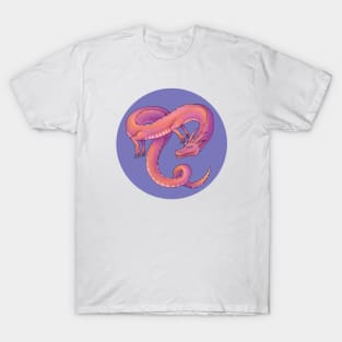 Dragon on blue T-Shirt